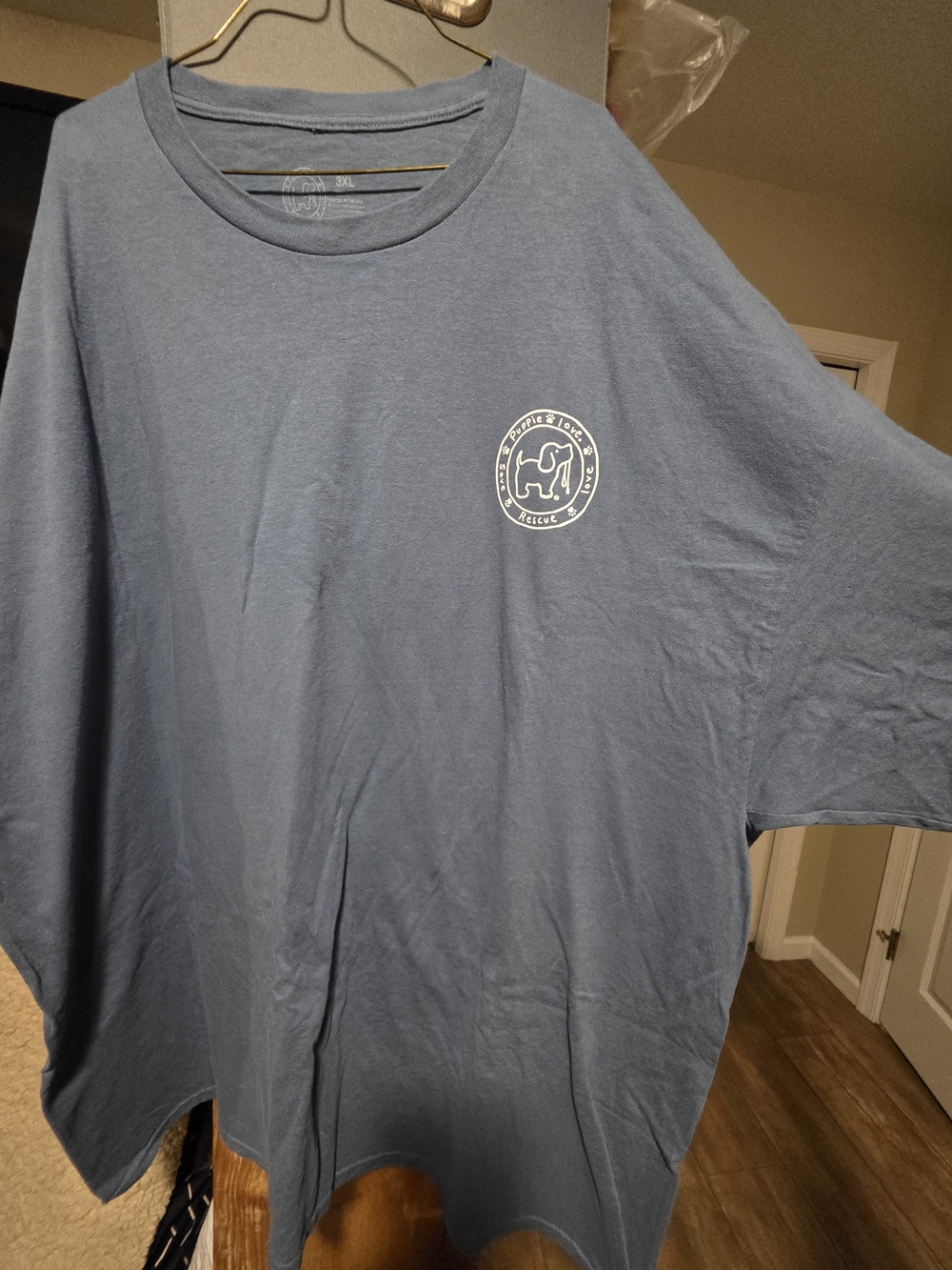 Men's Dusty Blue Short-Sleeve Graphic Tee - Unknown Brand